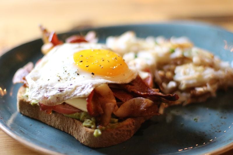 egg on sandwich at Forklift & Palate Restaurant in Manheim, PA