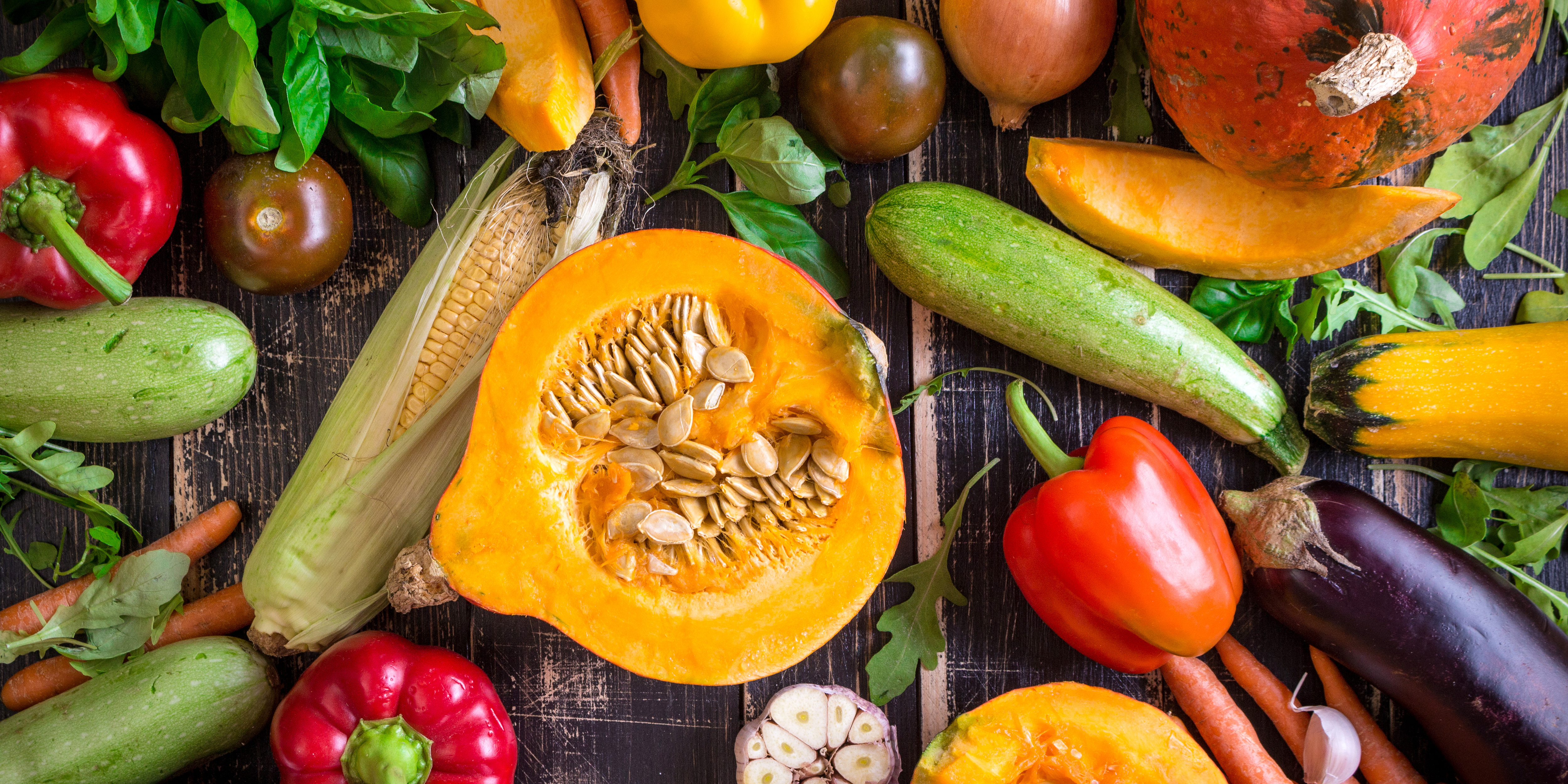 group of veggies on table